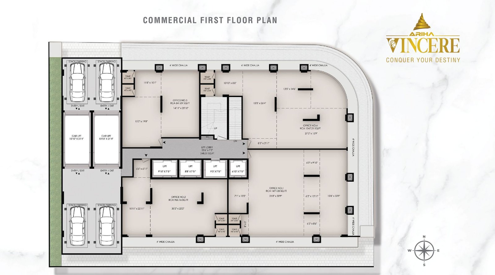 Ariha-Vincere-Typical- Floor-Plan-1St-Floor